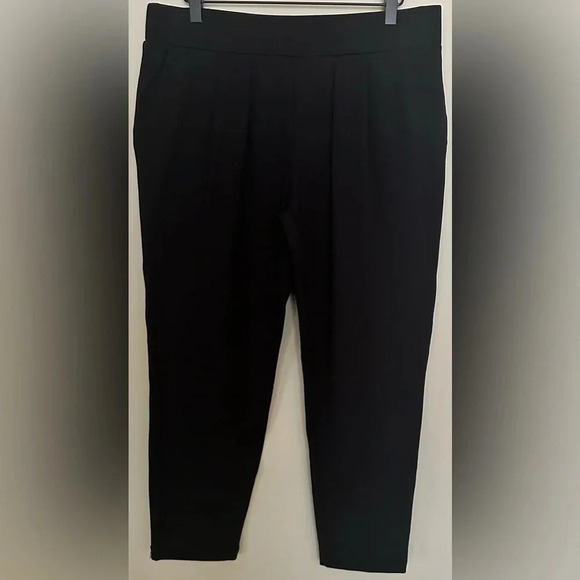 Modern Ambition Womens Pleated Ponte Pull on Pants - Size L - Picture 3 of 8
